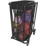 Champion Sports Compact Lockable Ball Locker, Metal, 176 lb Capacity, 22 x 28 x 43, Black View Product Image