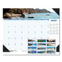 House of Doolittle Earthscapes Recycled Monthly Desk Pad Calendar, Coastlines Photos, 22 x 17, Black Binding/Corners,12-Month (Jan-Dec): 2024 View Product Image