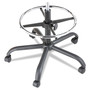 Alera Interval Series Swivel Task Stool, Supports Up to 275 lb, 23.93" to 34.53" Seat Height, Black Fabric View Product Image