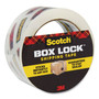 Scotch Box Lock Shipping Packaging Tape, 3" Core, 1.88" x 54.6 yds, Clear View Product Image