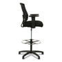 Alera Etros Series Mesh Stool, Supports Up to 275 lb, 25.19" to 35.23" Seat Height, Black View Product Image