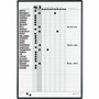 Quartet Classic In/Out Board System - 36" Board Height x 24" Board Width - White Porcelain Surface - Magnetic, Scratch Resistant, Dent Resistant, Stain Resistant, Ghost Resistant, Durable - Black Aluminum Frame Product Image 