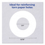 Avery Dispenser Pack Hole Reinforcements, 0.25" Dia, White, 200/Pack, (5729) View Product Image