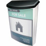 Deflecto Outdoor Literature Box - 13.12" Height x 10" Width x 4.50" Depth - Break Resistant, Water Proof - Gray - Plastic Product Image 
