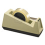 Scotch Heavy-Duty Weighted Desktop Tape Dispenser, 3" Core, Plastic, Putty/Brown View Product Image