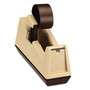 Scotch Heavy-Duty Weighted Desktop Tape Dispenser, 3" Core, Plastic, Putty/Brown View Product Image