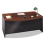 Bush Series C Collection Bow Front Desk, 71.13" x 36.13" x 29.88", Hansen Cherry/Graphite Gray View Product Image