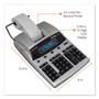 Victor 1240-3A Antimicrobial Printing Calculator, Black/Red Print, 4.5 Lines/Sec View Product Image