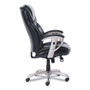 SertaPedic Emerson Executive Task Chair, Supports Up to 300 lb, 19" to 22" Seat Height, Black Seat/Back, Silver Base View Product Image