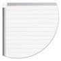 MasterVision Ruled Magnetic Steel Dry Erase Planning Board, 72" x 48", White Surface, Satin Aluminum Frame View Product Image