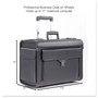 STEBCO Catalog Case on Wheels, Fits Devices Up to 17.3", Koskin, 19 x 9 x 15.5, Black (BND456110BLK) View Product Image