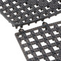 San Jamar Versa-Mat Bar-Shelf Liner, Plastic, 12w x 12d x 0.25h, Black, 24/Carton View Product Image