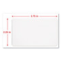 Universal Laminating Pouches, 5 mil, 3.75" x 2.25", Gloss Clear, 100/Box View Product Image