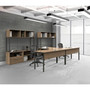 Linea Italia Urban Series Desk Workstation, 47.25" x 23.75" x 29.5", Ash View Product Image