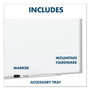 Quartet Fusion Nano-Clean Magnetic Whiteboard, 96" x 48", White Surface, Satin Aluminum Frame View Product Image