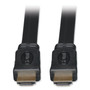 Tripp Lite by Eaton High Speed HDMI Flat Cable, Ultra HD 4K, Digital Video with Audio (M/M), 3 ft, Black View Product Image