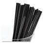 AmerCareRoyal Sip Straws, 7.5", Plastic, Black, 10,000/Carton View Product Image