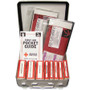 AbilityOne 6545006561093, SKILCRAFT First Aid Kit, Industrial/Construction, 8-10 Person Kit, 169 Pieces, Metal Piece View Product Image