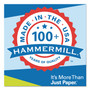 Hammermill Premium Laser Print Paper, 98 Bright, 24 lb Bond Weight, 8.5 x 11, White, 500/Ream (HAM104604) View Product Image