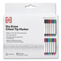 TRU RED Dry Erase Marker, Tank-Style, Medium Chisel Tip, Assorted Colors, 12/Pack View Product Image
