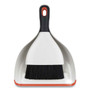 OXO Good Grips Dust Pan and Brush, 12 x 9, 2" Handle, Plastic, White View Product Image