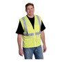PIP ANSI Class 2 Four Pocket Zipper Safety Vest, Polyester Mesh, 5X-Large, Hi-Viz Lime Yellow View Product Image