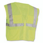 PIP ANSI Class 2 Four Pocket Zipper Safety Vest, Polyester Mesh, 5X-Large, Hi-Viz Lime Yellow View Product Image
