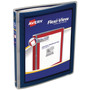 Avery Flexi-View Binder with Round Rings, 3 Rings, 0.5" Capacity, 11 x 8.5, Navy Blue View Product Image