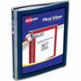 Avery Flexi-View Binder " , Round Rings, Blue - 1/2" Binder Capacity - Letter - 8 1/2" x 11" Sheet Size - 100 Sheet Capacity - 3 x 0.50" Ring(s) Product Image 