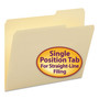Smead Manila Guide Height Systems File Folders, 2/5-Cut Tabs: Right of Center, Letter Size, 0.75" Expansion, Manila, 100/Box View Product Image
