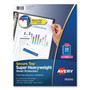 Avery Secure Top Sheet Protectors - For Letter 8 1/2" x 11" Sheet - 3 x Holes - Ring Binder - Top Loading - Clear - (AVE76000) Product Image 