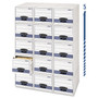 Bankers Box Stor/Drawer Steel Plus Check Storage Boxes - Internal Dimensions: 9.25" Width x 23.25" Depth x 4.38" Height - External Dimensions: 10.5" Width x 25.3" Depth x 5.3" Height - Medium Duty - Stackable - Steel, Plastic Product Image 