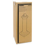 Rubbermaid Commercial GroundsKeeper Tuscan Receptacle, 22.05 gal, 13 dia x 38.38h, Black View Product Image