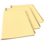 Avery Preprinted Laminated Tab Dividers with Gold Reinforced Binding Edge, 25-Tab, A to Z, 11 x 8.5, Buff, 1 Set (AVE11306) View Product Image