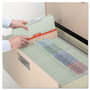 Smead Expanding Recycled Heavy Pressboard Folders, 1/3-Cut Tabs: Assorted, Letter Size, 1" Expansion, Gray-Green, 25/Box View Product Image