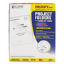 C-Line 62127 Letter Recycled Project File - 8 1/2" x 11" - Polypropylene - Clear - Tear Resistant, Static-free, Copy Safe, Non-glare - 70% Recycled Product Image 