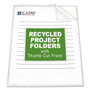 C-Line Poly Project Folders, Letter Size, Clear, 25/Box View Product Image