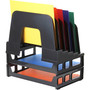 Officemate Tray/Incline Sorter Combo - 5 Compartment(s) - (OIC22112) Product Image 