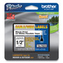 Brother P-Touch Flexible ID Tape, 0.47" x 26.2 ft, Black on White View Product Image