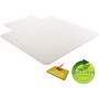 deflecto ExecuMat All Day Use Chair Mat for High Pile Carpet, 45 x 53, Wide Lipped, Clear (DEFCM17233) View Product Image