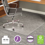 deflecto ExecuMat All Day Use Chair Mat for High Pile Carpet, 45 x 53, Wide Lipped, Clear (DEFCM17233) View Product Image