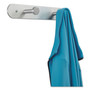 Safco Nail Head Wall Coat Rack, Two Hooks, Metal, 12w x 2.75d x 2h, Satin View Product Image