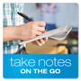 Ampad Earthwise by Ampad Recycled Reporter's Notepad, Gregg Rule, White Cover, 70 White 4 x 8 Sheets View Product Image
