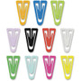 Gem Office Products Triangular Paper Clips - Medium - for Paper, File - Non-magnetic - Assorted - Plastic Product Image 