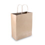 COSCO Premium Shopping Bag, 10" x 4.5" x 13", Brown Kraft, 50/Box (COS091565) View Product Image