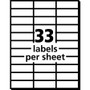 Avery Copier Mailing Labels, Copiers, 1 x 2.81, Clear, 33/Sheet, 70 Sheets/Pack (AVE5311) View Product Image