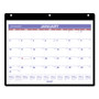 AT-A-GLANCE Monthly Desk/Wall Calendar with Plastic Backboard and Bonus Pages, 11 x 8, White/Violet/Red Sheets, 12-Month (Jan-Dec): 2025 View Product Image