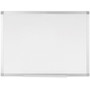 MasterVision Ayda Porcelain Dry Erase Board - 24" (2 ft) Width x 18" (1.5 ft) Height - White Porcelain Surface - Aluminum Frame - Rectangle - Horizontal/Vertical Product Image 