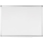MasterVision Ayda Porcelain Dry Erase Board - 24" (2 ft) Width x 18" (1.5 ft) Height - White Porcelain Surface - Aluminum Frame - Rectangle - Horizontal/Vertical Product Image 