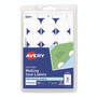 Avery Printable Mailing Seals, 1" dia, White, 15/Sheet, 40 Sheets/Pack, (5247) View Product Image